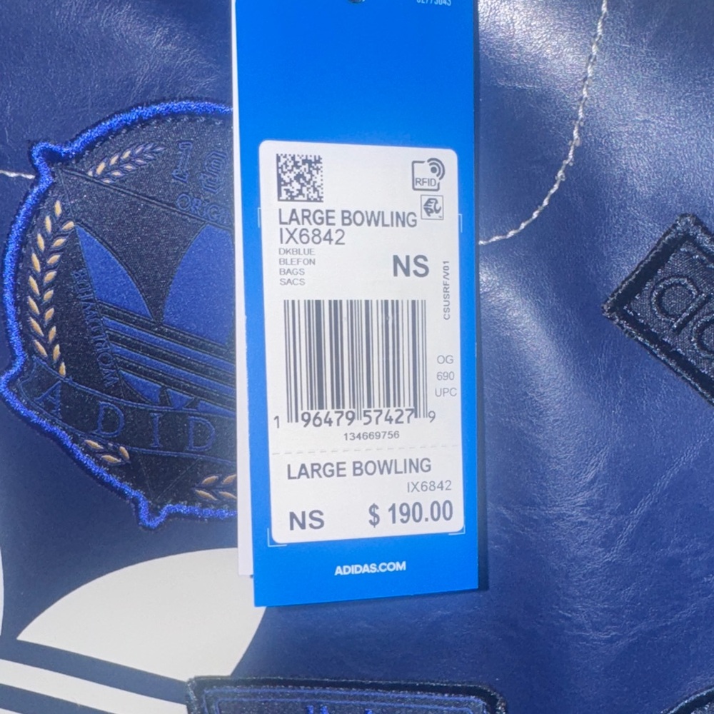 Adidas Dark Blue Tote with White Accents - Picture 5 of 14
